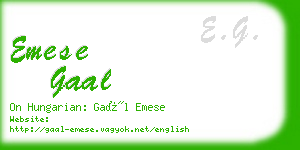 emese gaal business card